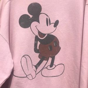 Oversized Vintage Mickey Mouse Crewneck Sweater